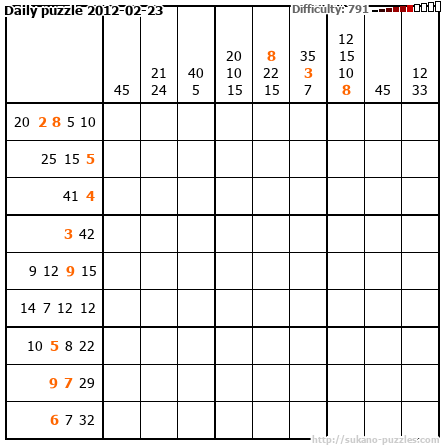 Daily puzzle 2012-02-23