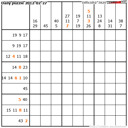 Daily puzzle 2012-02-27