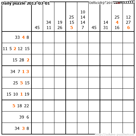 Daily puzzle 2012-03-01