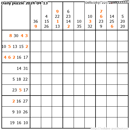 Daily puzzle 2024-04-13