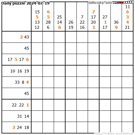 Daily puzzle 2024-07-19