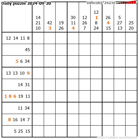 Daily puzzle 2024-09-20
