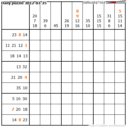 Daily puzzle 2012-03-25
