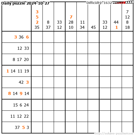 Daily puzzle 2024-10-27