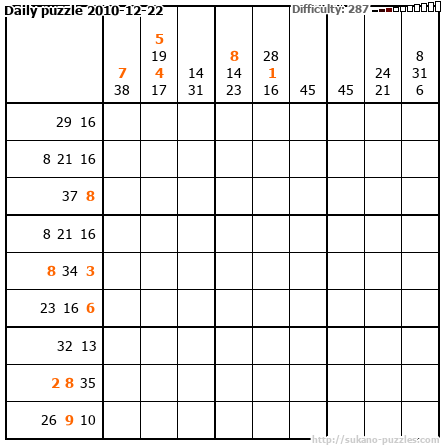Daily puzzle 2010-12-22