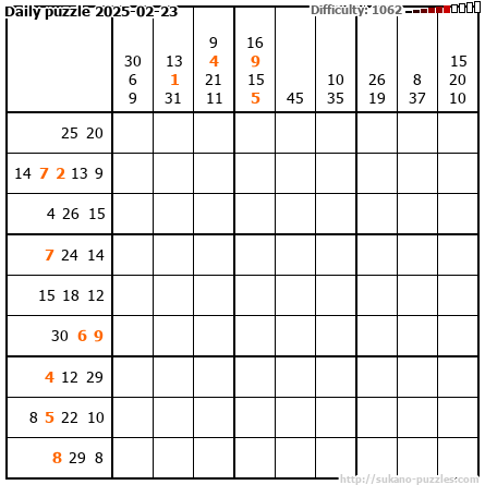 Daily puzzle 2025-02-23