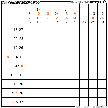 Daily puzzle 2025-03-06