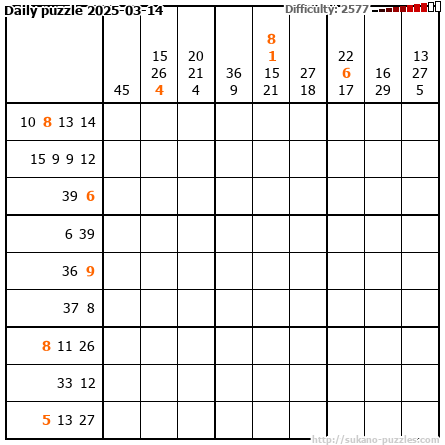 Daily puzzle 2025-03-14