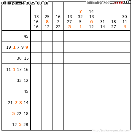 Daily puzzle 2025-03-18