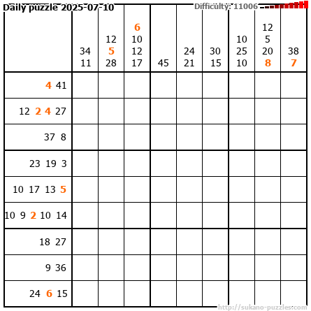 Daily puzzle 2025-07-10