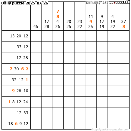 Daily puzzle 2025-07-26