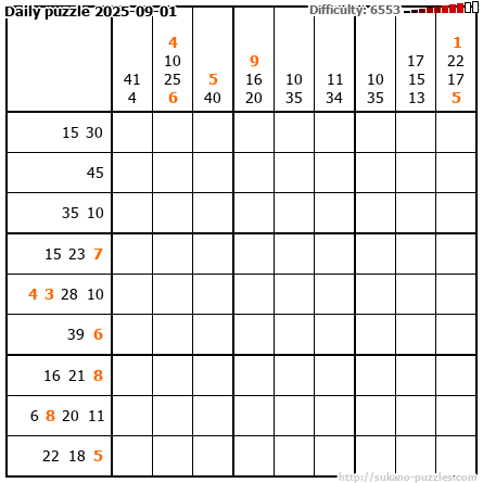 Daily puzzle 2025-09-01
