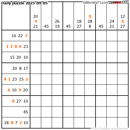 Daily puzzle 2025-09-05