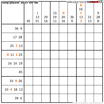 Daily puzzle 2025-09-06