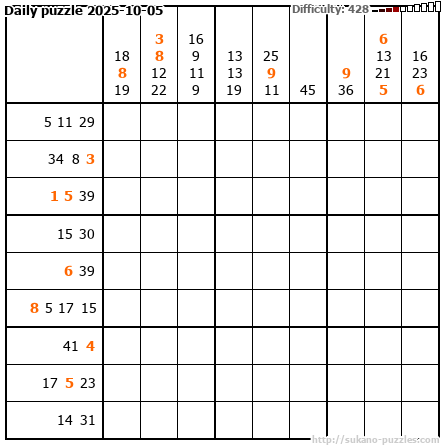Daily puzzle 2025-10-05