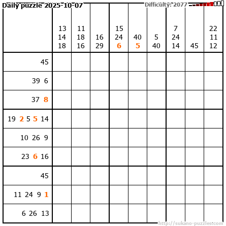 Daily puzzle 2025-10-07