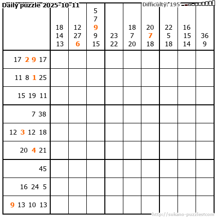 Daily puzzle 2025-10-11