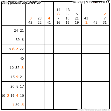 Daily puzzle 2012-04-29