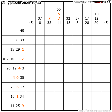 Daily puzzle 2025-10-13