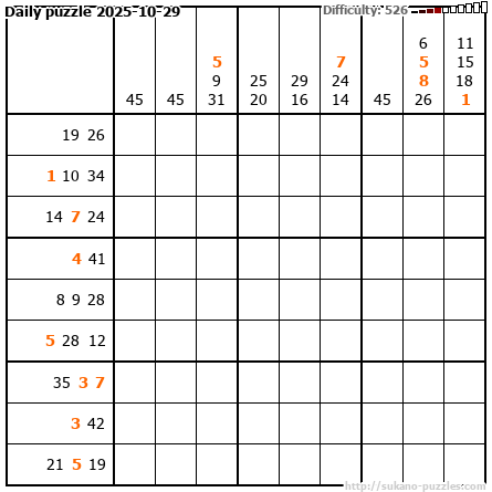 Daily puzzle 2025-10-29