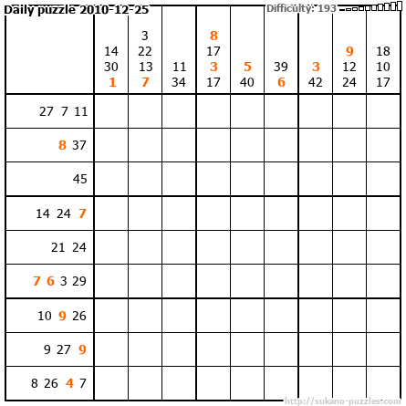 Daily puzzle 2010-12-25