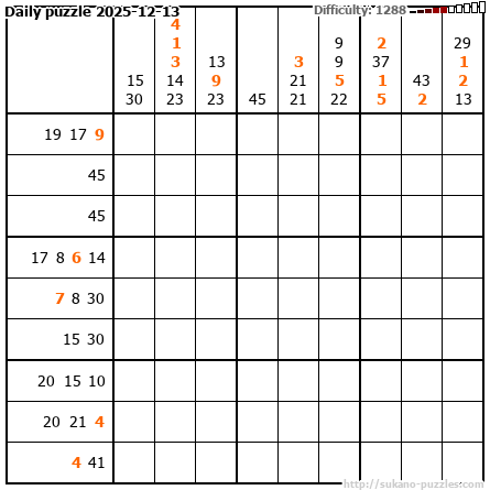 Daily puzzle 2025-12-13