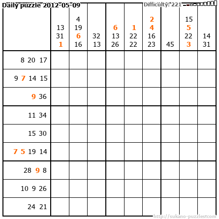 Daily puzzle 2012-05-09
