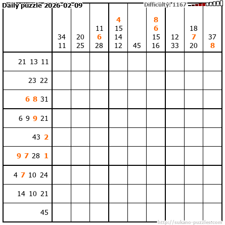 Daily puzzle 2026-02-09
