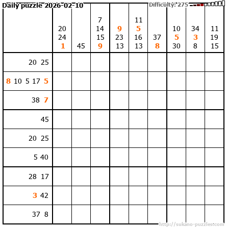 Daily puzzle 2026-02-10