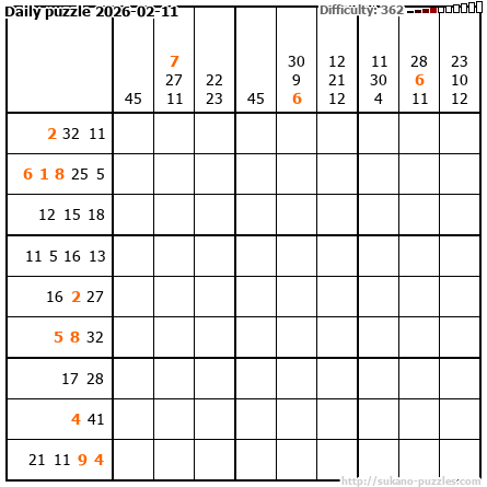 Daily puzzle 2026-02-11