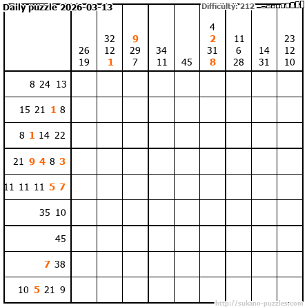Daily puzzle 2026-03-13