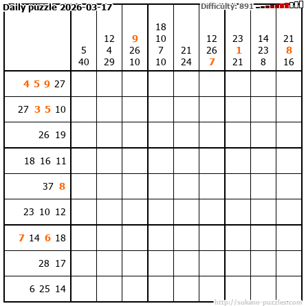 Daily puzzle 2026-03-17