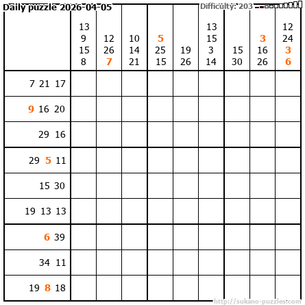 Daily puzzle 2026-04-05