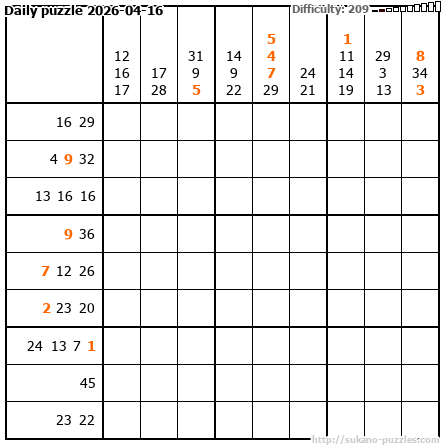 Daily puzzle 2026-04-16