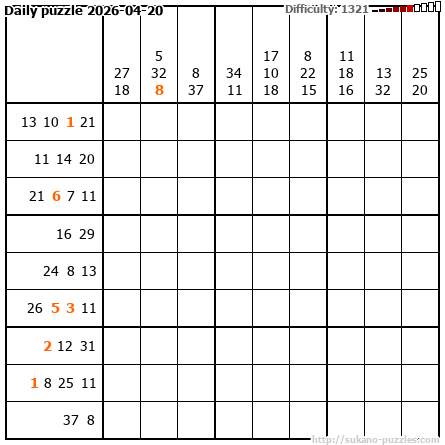 Daily puzzle 2026-04-20
