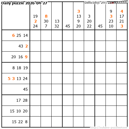 Daily puzzle 2026-04-27