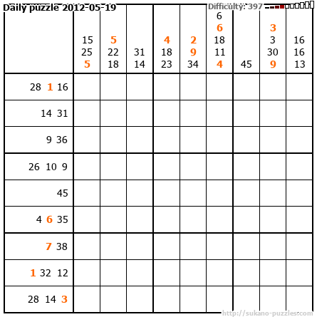 Daily puzzle 2012-05-19