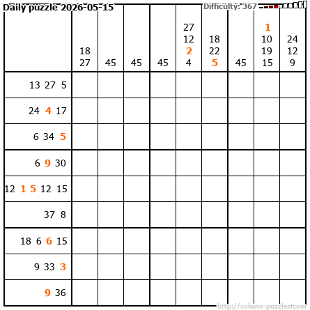Daily puzzle 2026-05-15