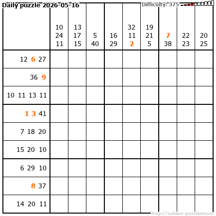 Daily puzzle 2026-05-16