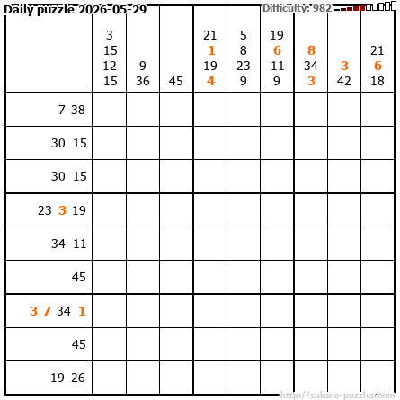 Daily puzzle 2026-05-29