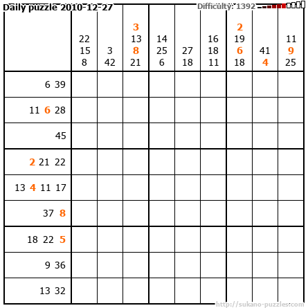 Daily puzzle 2010-12-27