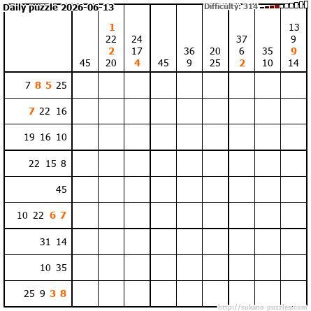 Daily puzzle 2026-06-13