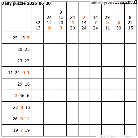 Daily puzzle 2026-06-20