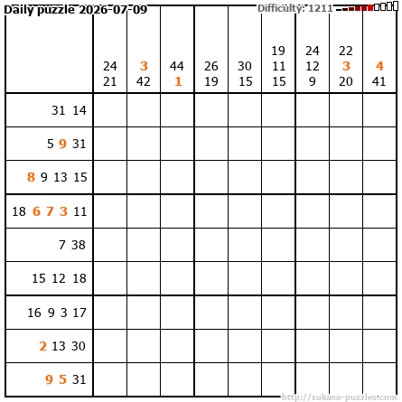 Daily puzzle 2026-07-09
