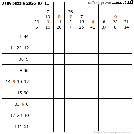 Daily puzzle 2026-07-11