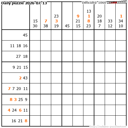 Daily puzzle 2026-07-13