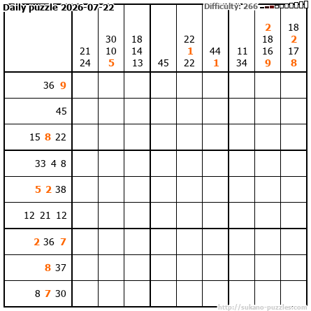 Daily puzzle 2026-07-22