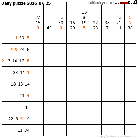 Daily puzzle 2026-07-25