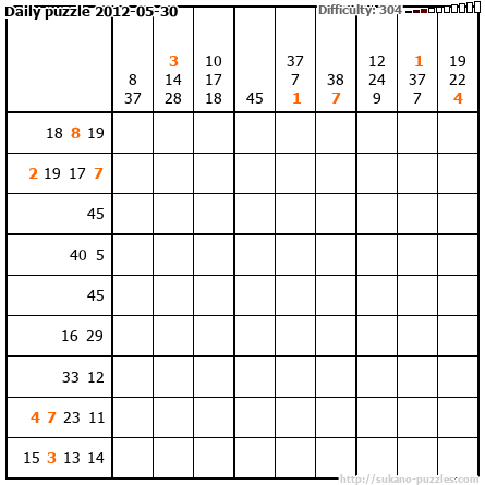 Daily puzzle 2012-05-30