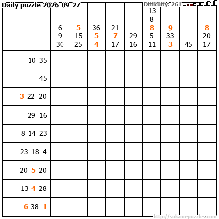 Daily puzzle 2026-09-27